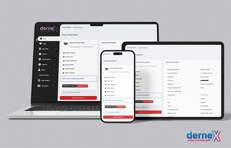 İhtiyaç sahiplerine daha hızlı ve etkili bir şekilde ulaşın! CRM uygulamamızın İhtiyaç Sahibi Yönetimi Modülü, yardım süreçlerinizi düzenlemenizi ve ihtiyaca göre doğru çözümler sunmanızı kolaylaştırır.